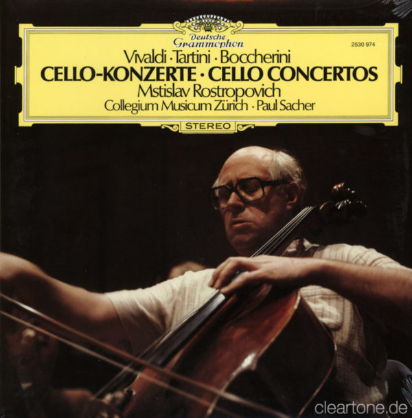 BOCCHERINI VIVALDI TARTINI <br />Cello Concertos <br />Mstislav Rostropovich