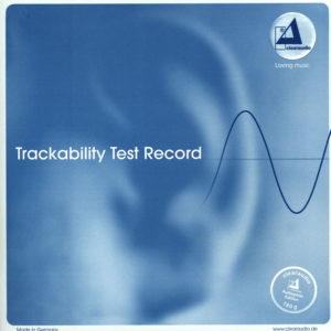 Clearaudio <br />TRACKABILITY TEST RECORD