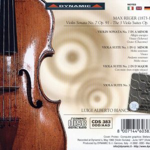 Reger, Luigi Alberto Bianchi<br/>Violin Sonata No. 7 Op.91 / The 3 Viola Suites