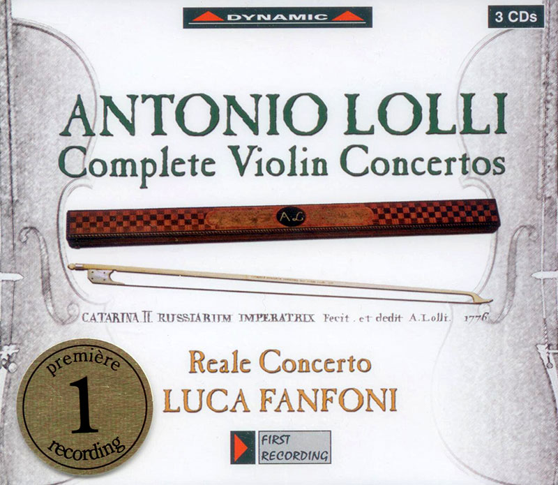 LOLLI,   Reale Concerto, Luca Fanfoni<br/>Complete Violin Concertos