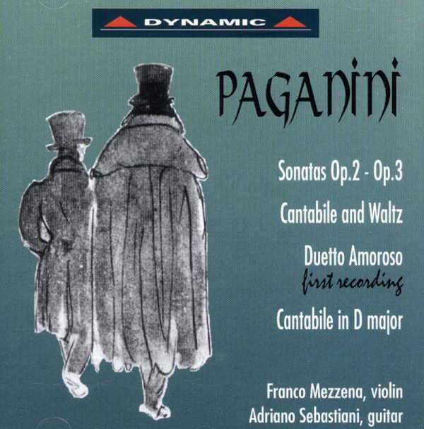 PAGANINI, Franco Mezzena, Adriano Sebastiani<br/>Sonatas For Violin and Guitar op.2 & 3 / Cantabile and Valtz / Duetto Amoroso