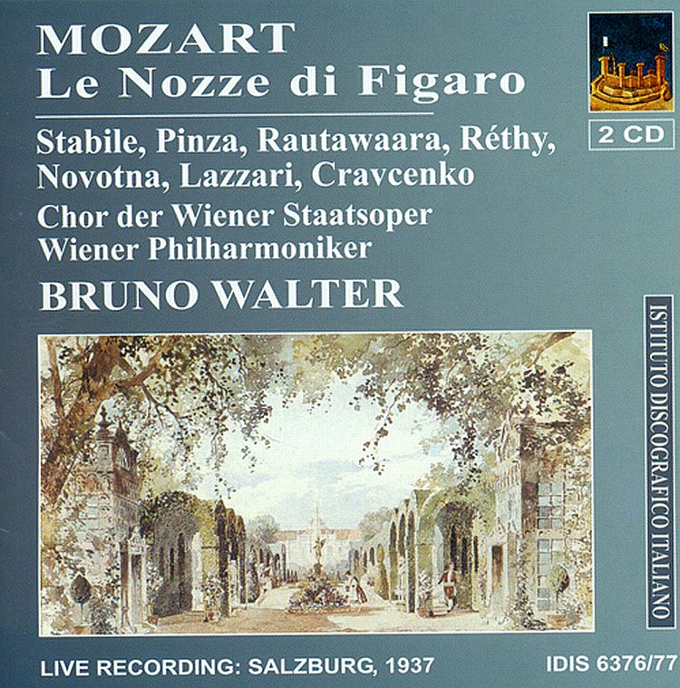 MOZART, Ezio Pinza, Mariano Stabile, Aulikki Rautawaara,  Wiener Philharmoniker, Bruno WalterMarriage of Figaro (1937) Le nozze di Figaro