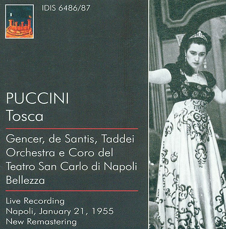 PUCCINI, Leyla Gencer, Giuseppe Taddei, Vittorio de Santis,   Orchestra e Coro del Teatro San Carlo di Napoli, Vincenzo Bellezza<br/>Tosca