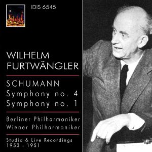 SCHUMANN,  Berliner Philharmoniker,  Wiener Philharmoniker, Wilhelm FurtwanglerSymphony No.4 and No. 1