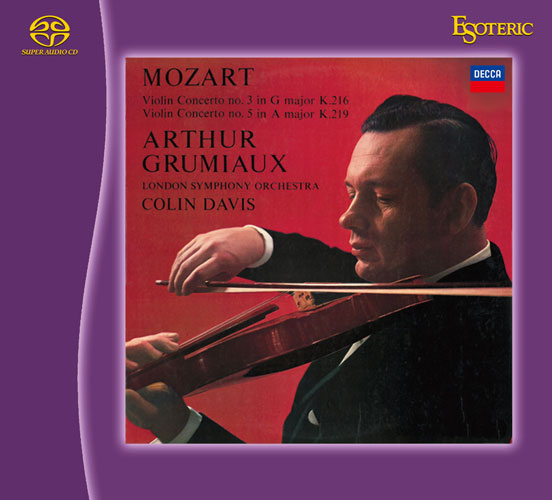 Violin Concerto No. 3 in G major, K. 216 / Violin Concerto No. 5 in A major, K. 219 / Sinfonia concertante