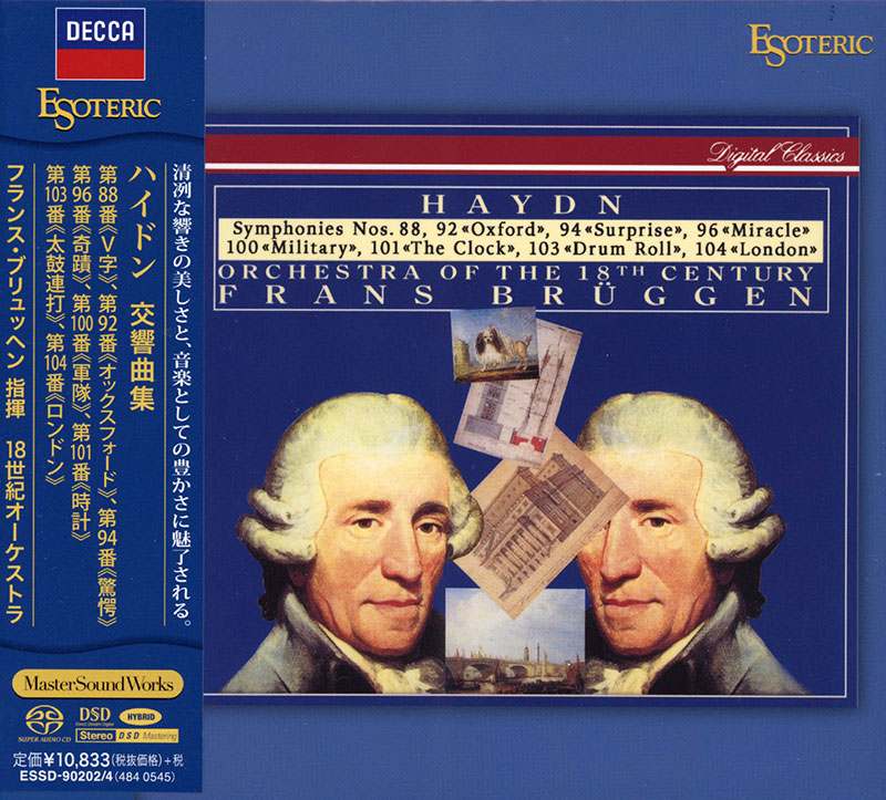 Symphonies Nos.: 88, 92 'Oxford', 94 'Suprise', 96 'Miracle', 100 'Military', 101 'The Clock', 103 'Drum Roll', 104 'London'