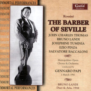 ROSSINI,\<br />Il Barber of Seville<br />John Charles Thomas, Ezio Pinza, <br />The Metropolitan Opera Orchestra and Chorus, Gennaro Papi