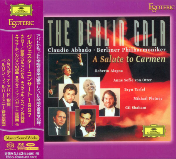 BIZET, RAVEL, SARASATE, RACHMANINOV, BRAHMS <br />The Berlin Gala - A Salute to Carmen <br />Anne Sofie von Otter, Veronique Gens, Robert Alagna <br />Berliner Philharmonkier <br />Claudio Abbado