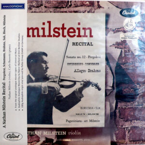 43090_1 SCHUMANN, BRAHMS, SUK, BLOCH, Nathan Milstein Recital