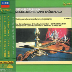 ESSD90241 MENDELSSOHN, SAINT-SAENS, LALO, Arthur Grumiaux, Royal Concertgebouw Orchestra, Bernard Haitink, Manuel Rosenthal Violinkonzert / Havanaise / Symphonie espagnole