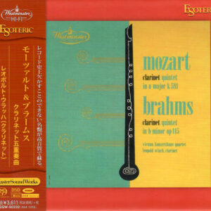 ESSW90232 MOZART, BRAHMS, Vienna Konzerthaus Quartet, Leopold Wlach Clarinet Quintets